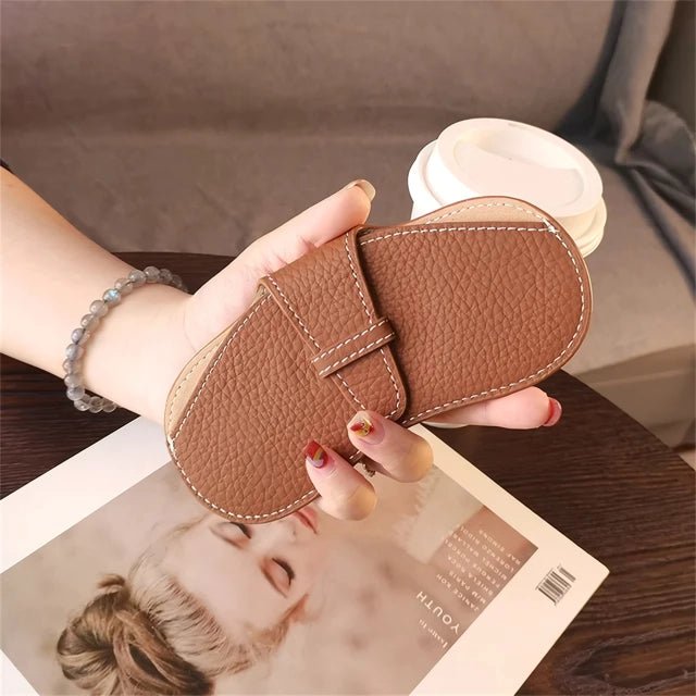 Stylish Women's Leather Glasses Case