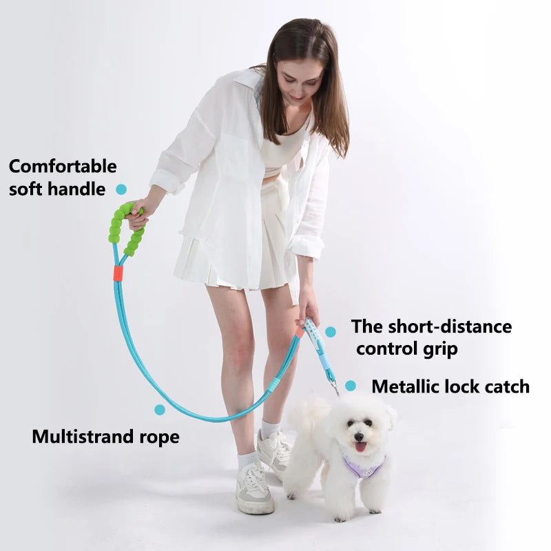 Durable Anti-Slip Pet Leash with Neckless Grip