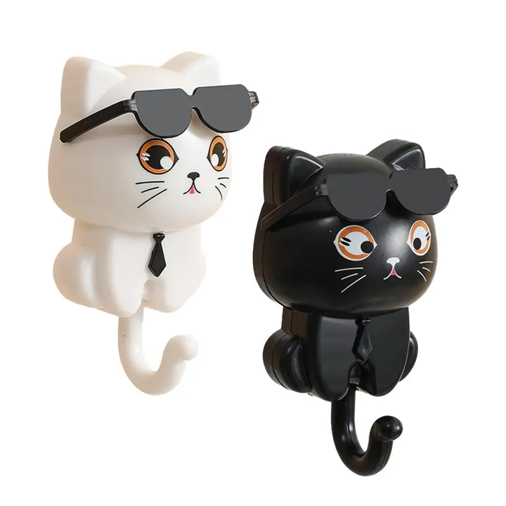 Adorable Cartoon Cat Coat Hook