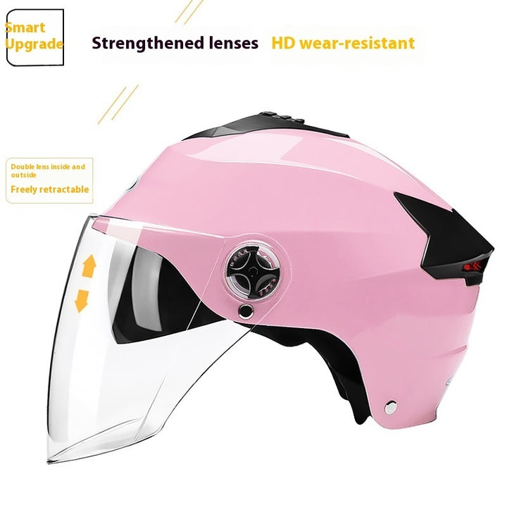 Electric Bicycle Helmet Men's And Women's Four Seasons Universal Battery Car Helmet