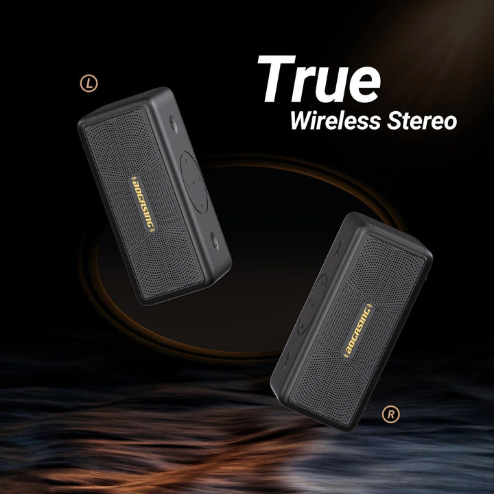 Portable Bluetooth 5.3 Speaker: 40W 360° Stereo Sound, IPX7 Waterproof with 30H Playtime & USB Connectivity