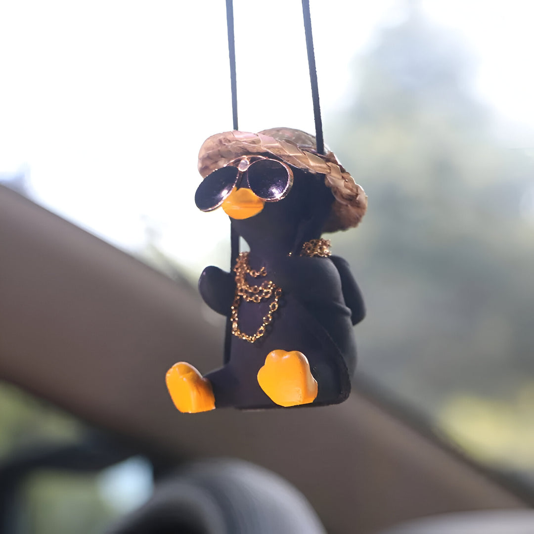 Cute Swinging Duck Car Ornament