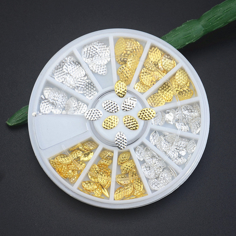 Metal Flower Nail Art Decoration Wheel