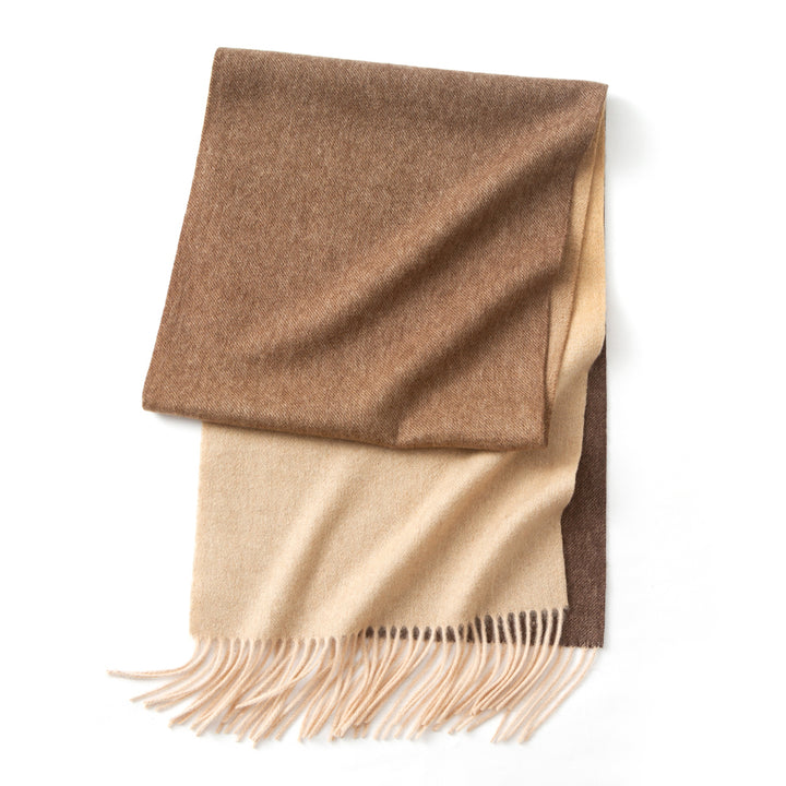 Luxurious Cashmere Scarf with Tassels - Versatile Wrap and Shawl