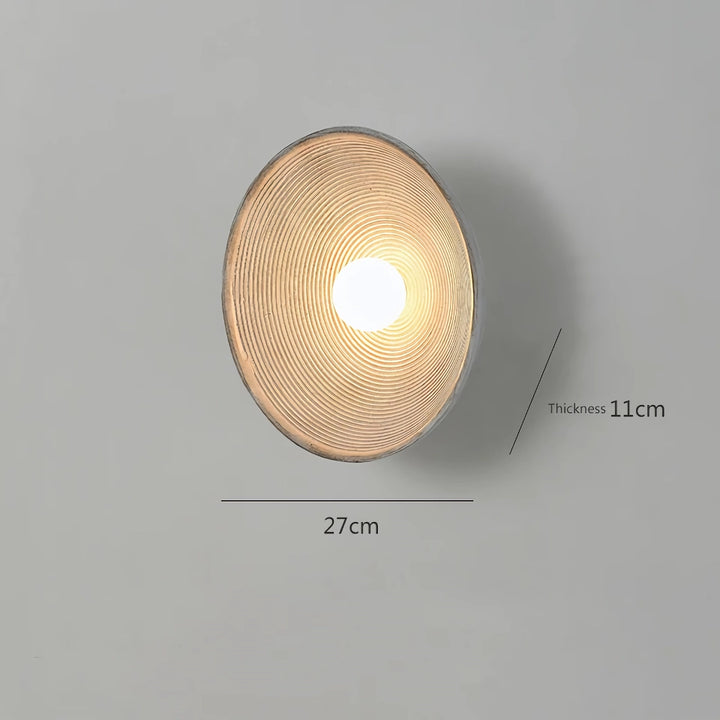 Elegant Wabi Sabi Round Wall Lamp