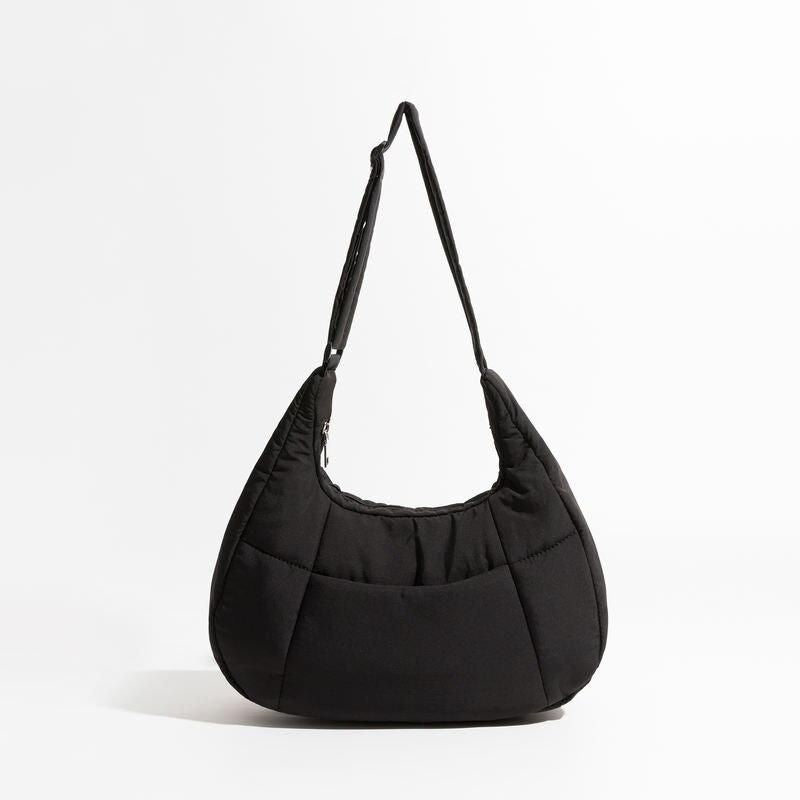 Chic Half Moon Puffer Shoulder Bag