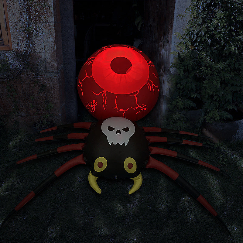 Inflatable Halloween Luminescent Spider Decoration Props