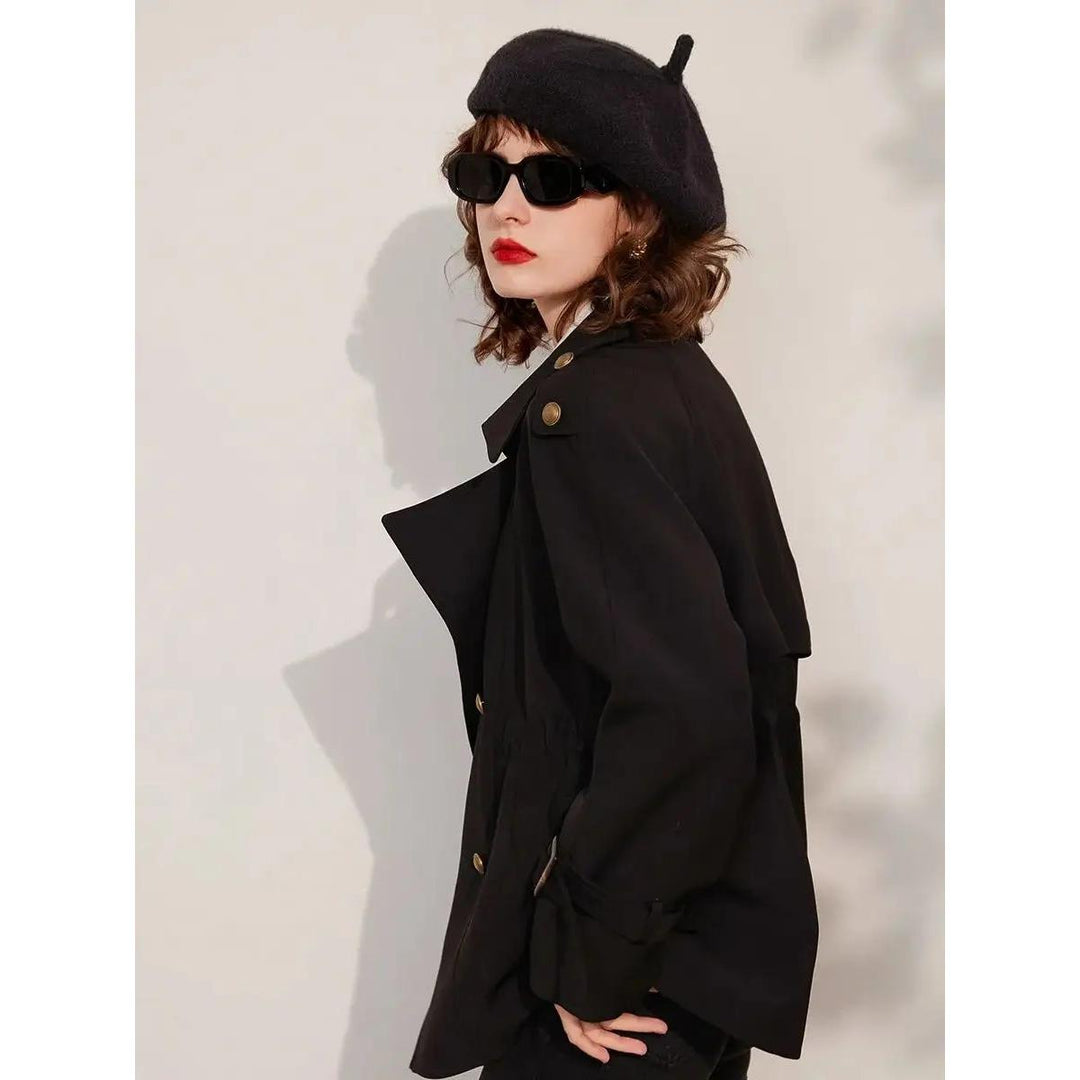 Elegant Double Breasted Women's Trench Coat