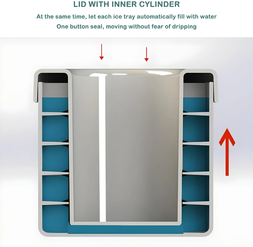 Compact Silicone Ice Cube Maker