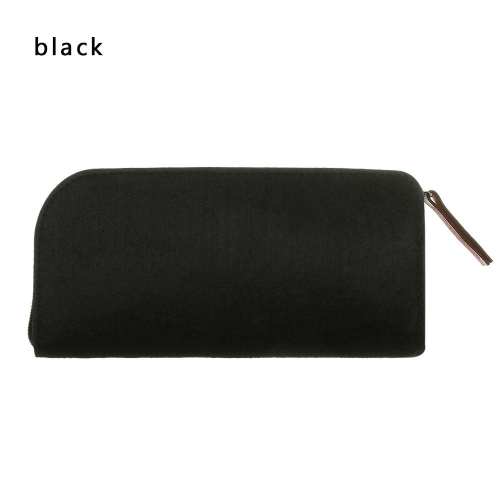 Multifunctional Wool Felt Cloth Zipper Glasses Case Bag