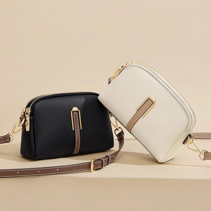 Elegant Leather Crossbody & Shoulder Satchel