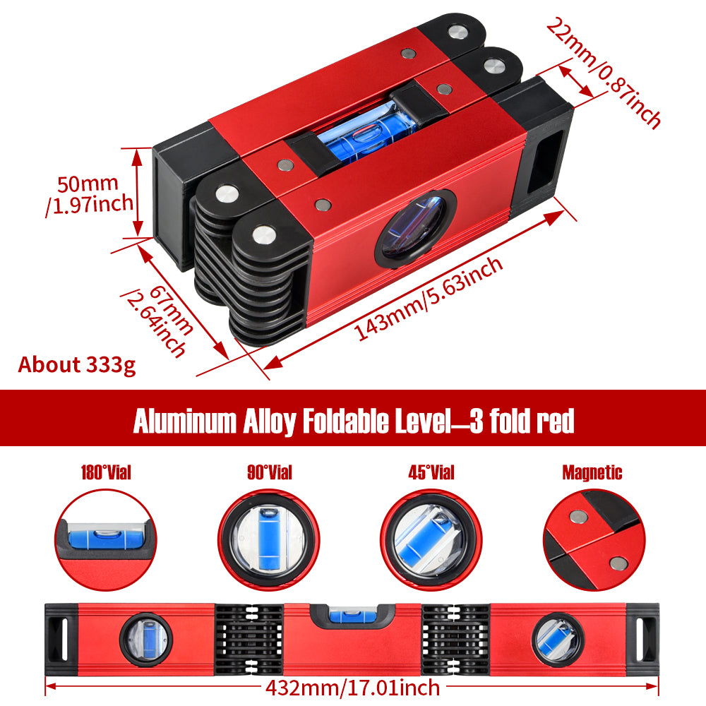 Magnetic Foldable Level Ruler