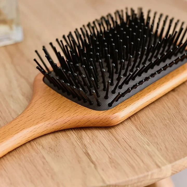 Anti-Static Wooden Air Cushion Hair Brush