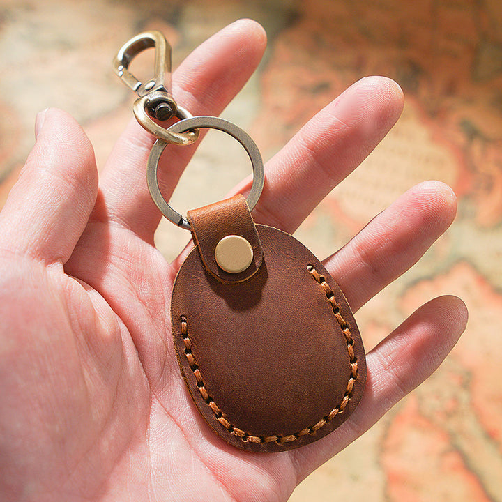 Retro Leather Keychain Case