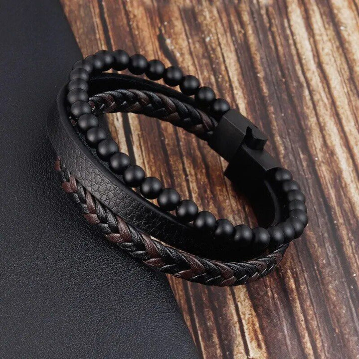 High-Quality Men's Classic Leather Bracelet