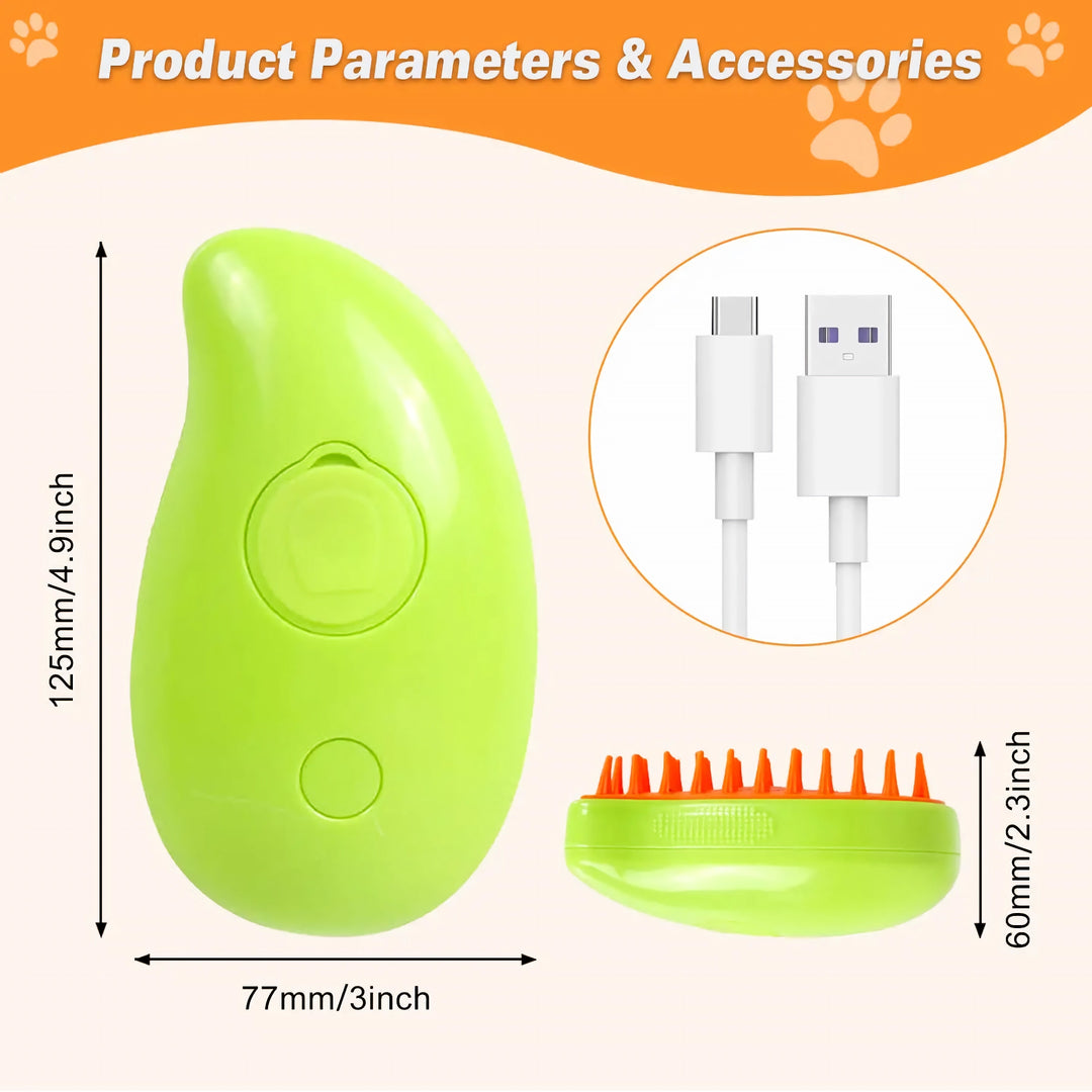 Electric Spray Pet Grooming Brush