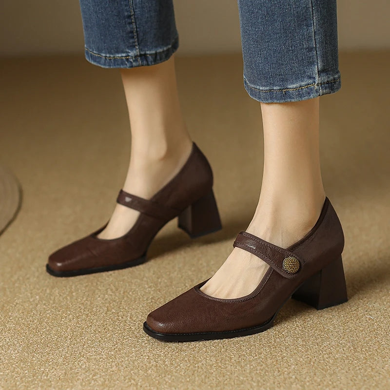 Elegant Autumn Mary Jane Pumps