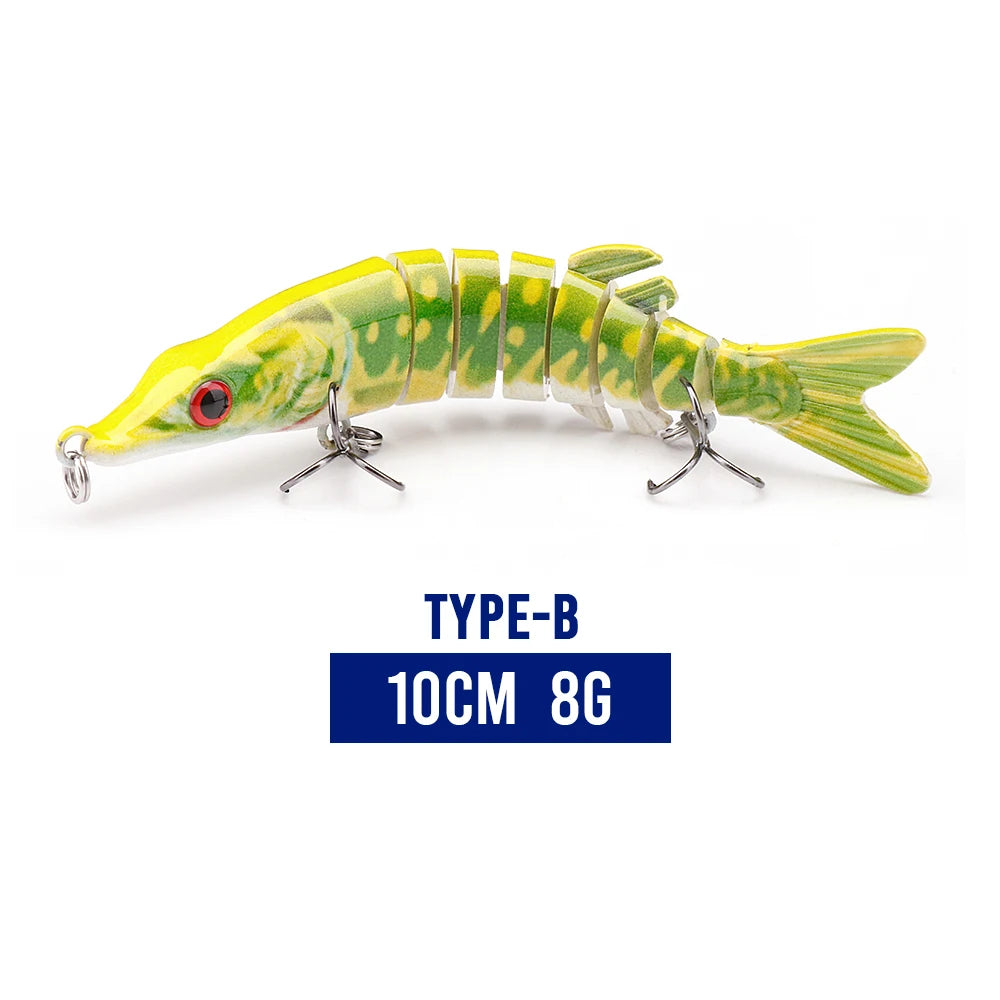 100mm Multi-Jointed Fishing Lures