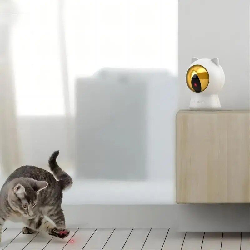 Interactive Cat Laser Toy - Rechargeable & App-Controlled Light Machine