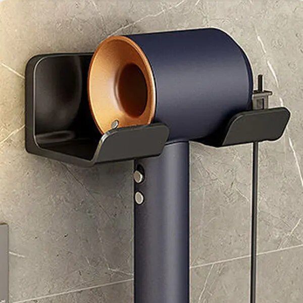 Double-Tier Eco-Friendly Wall Mounted Hair Dryer Holder