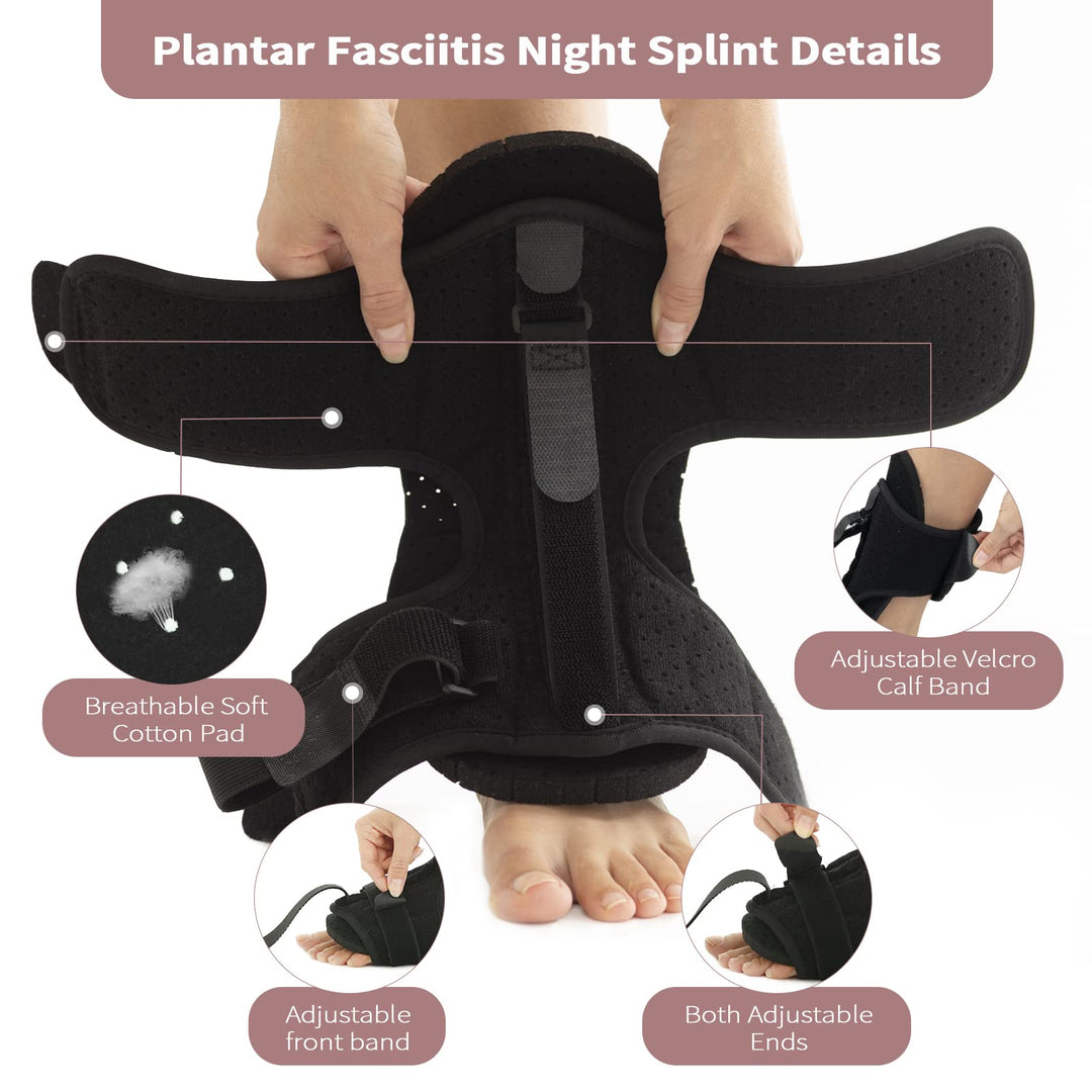 Adjustable Night Splint for Plantar Fasciitis Relief