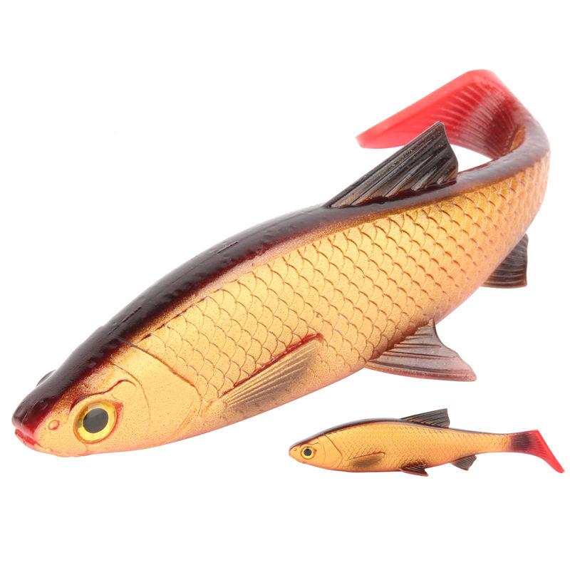 3D River Roach Paddle Tail Fishing Lure