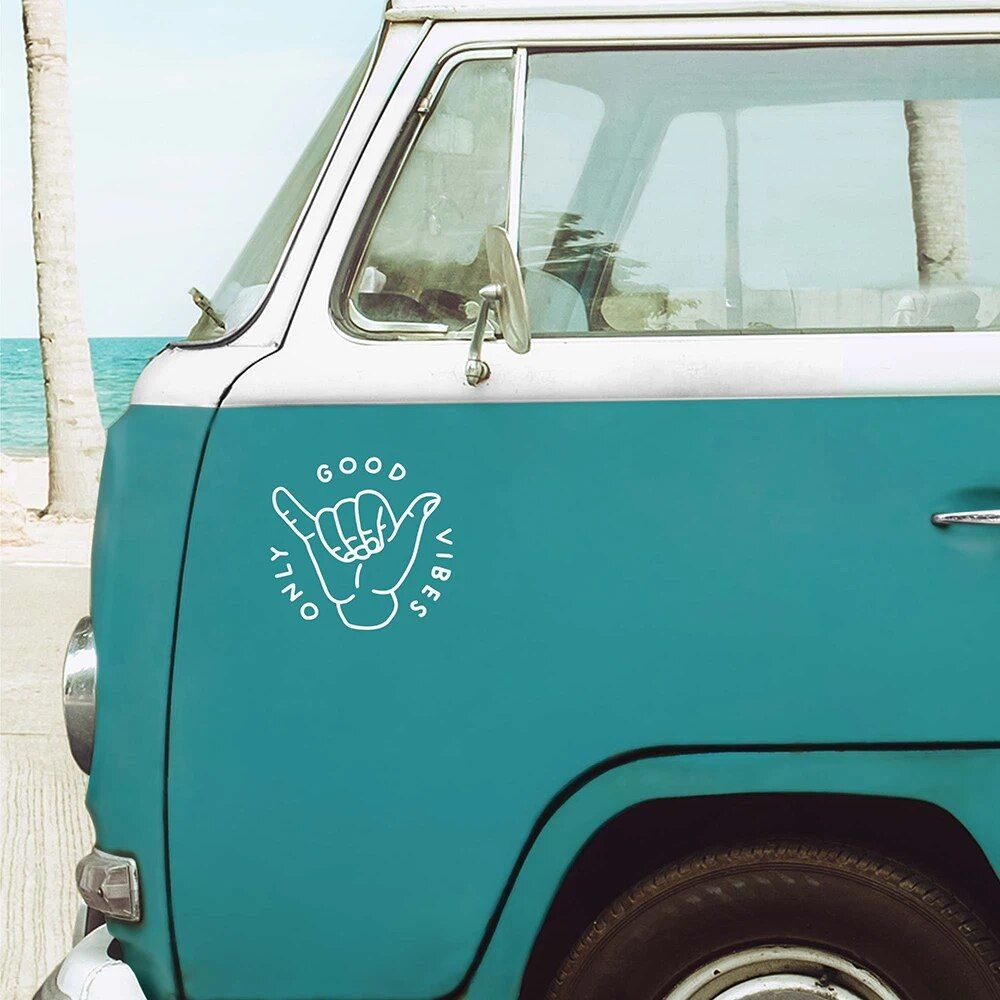 Good Vibes Van & Caravan Vinyl Decals