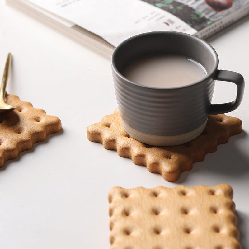 Natural Wooden Cookie Coaster