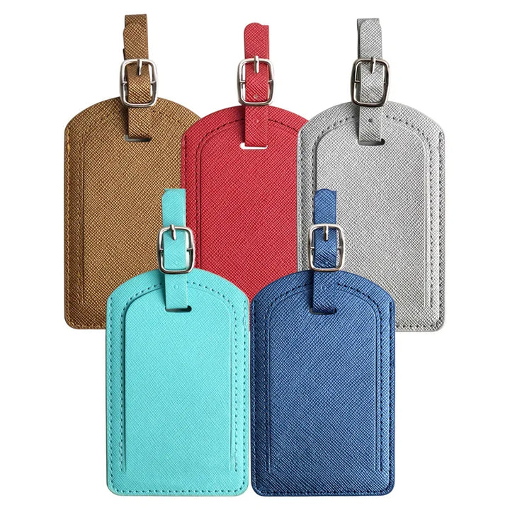 Durable PU Leather Luggage Tag - Secure Your Baggage with Style