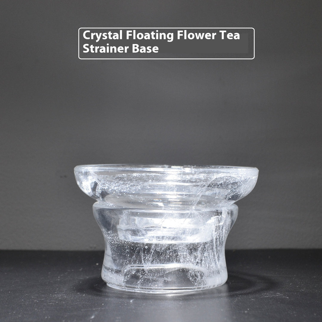 Household Crystal Floating Flower Glass Tea Set