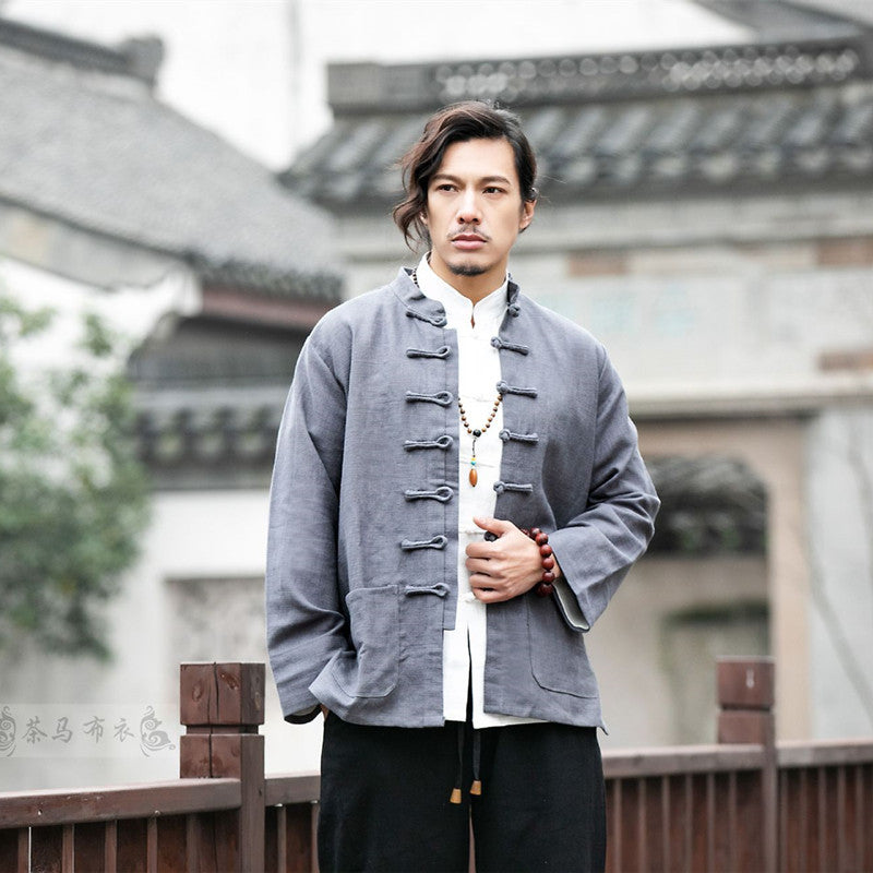 Men's Tang Suit Cotton Linen Coat Chinese Style