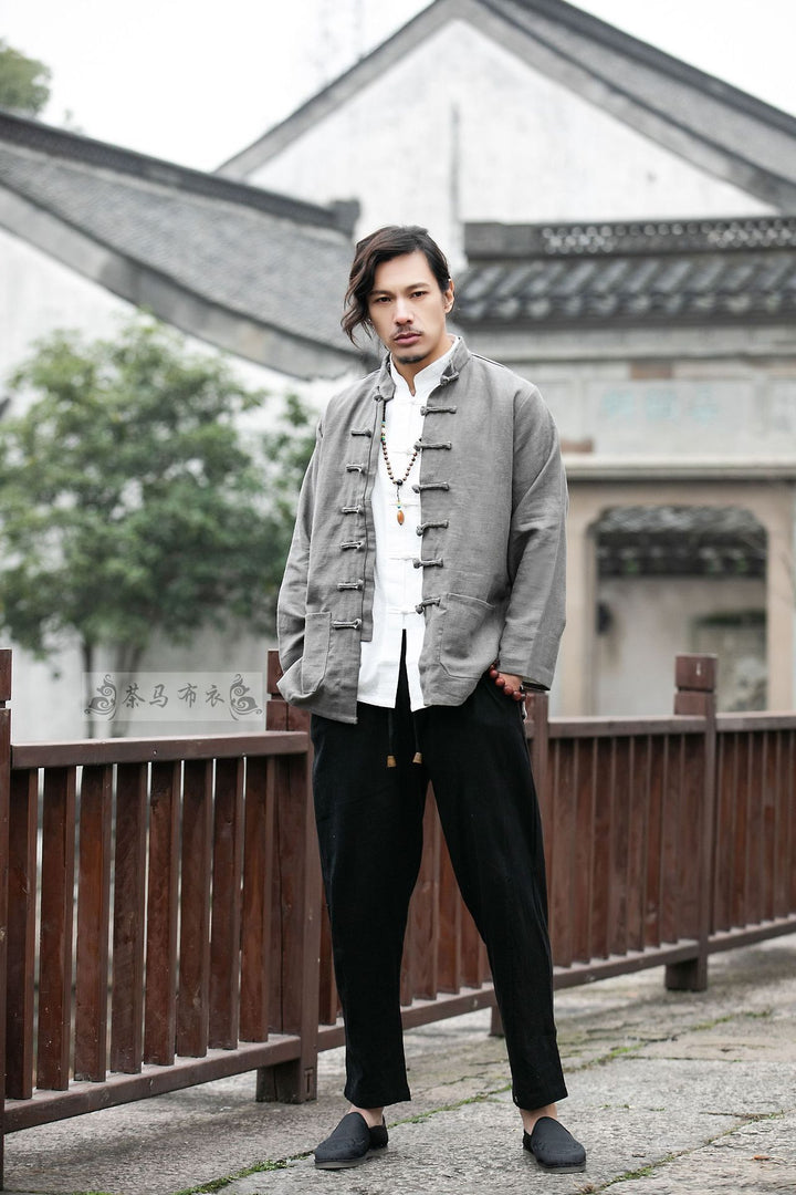 Men's Tang Suit Cotton Linen Coat Chinese Style