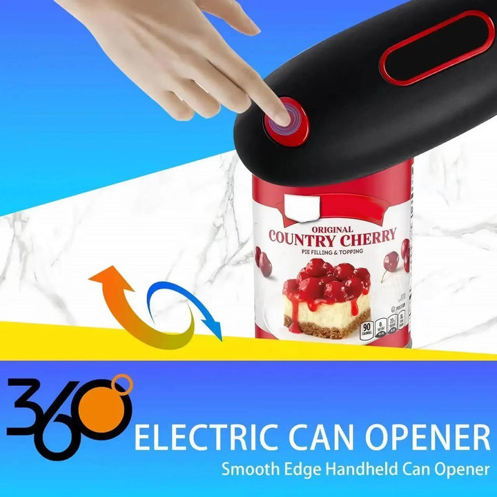 Compact Automatic Can Opener: Multi-Function Lid & Bottle Opener