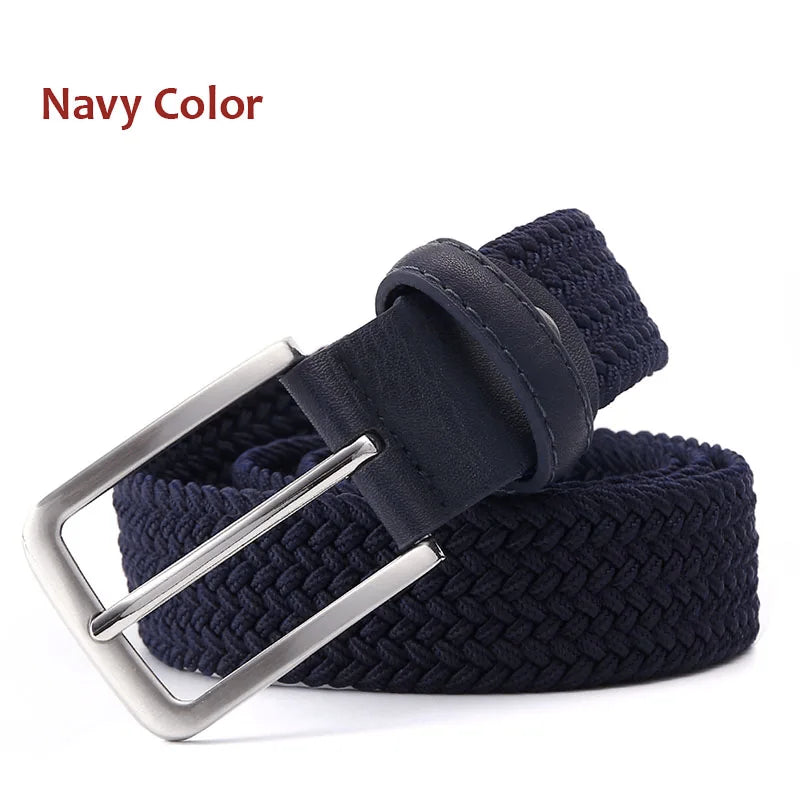 Men's Elastic Braided Stretch Belt