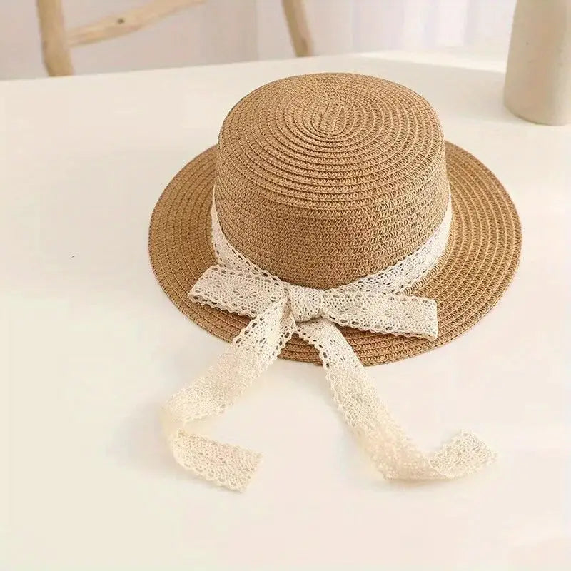 Charming Summer Princess Straw Hat for Children