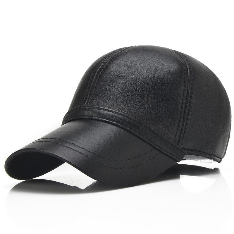 Men's Sheepskin Light Board Baseball Cap Casual