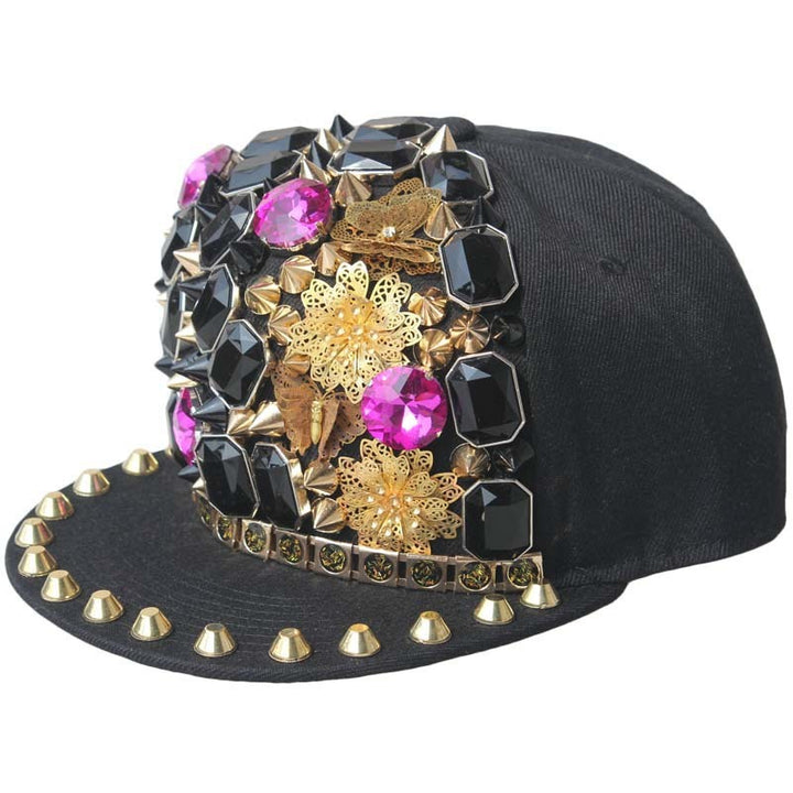 European And American Harajuku Style Hat Nail Cross Skull Rivet