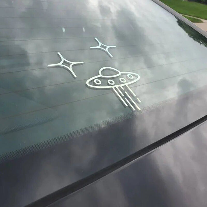 Alien Encounter Vinyl Car Decal