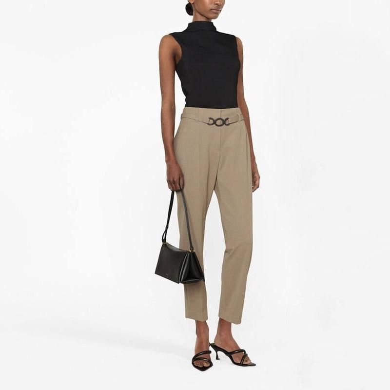 Chic High Waist Cashmere Pencil Pants with Pockets