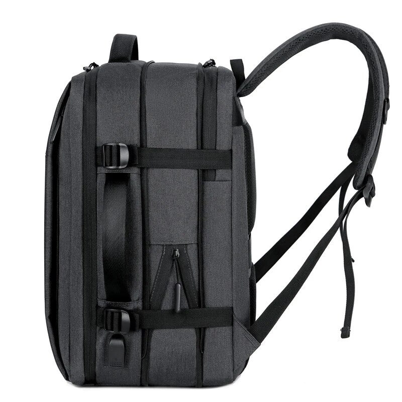 Classic Expandable Travel Backpack with USB Charging Port