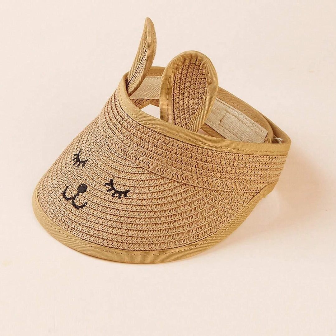 Cute Rabbit Straw Cap Hat for Kids