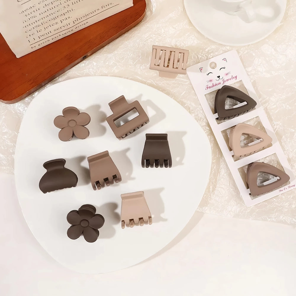 Coffee Color Three-piece Hairpin Set