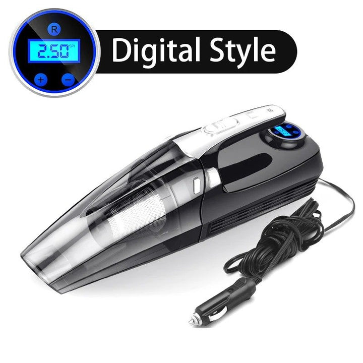 4-in-1 Portable Car Vacuum Cleaner and Tire Inflator