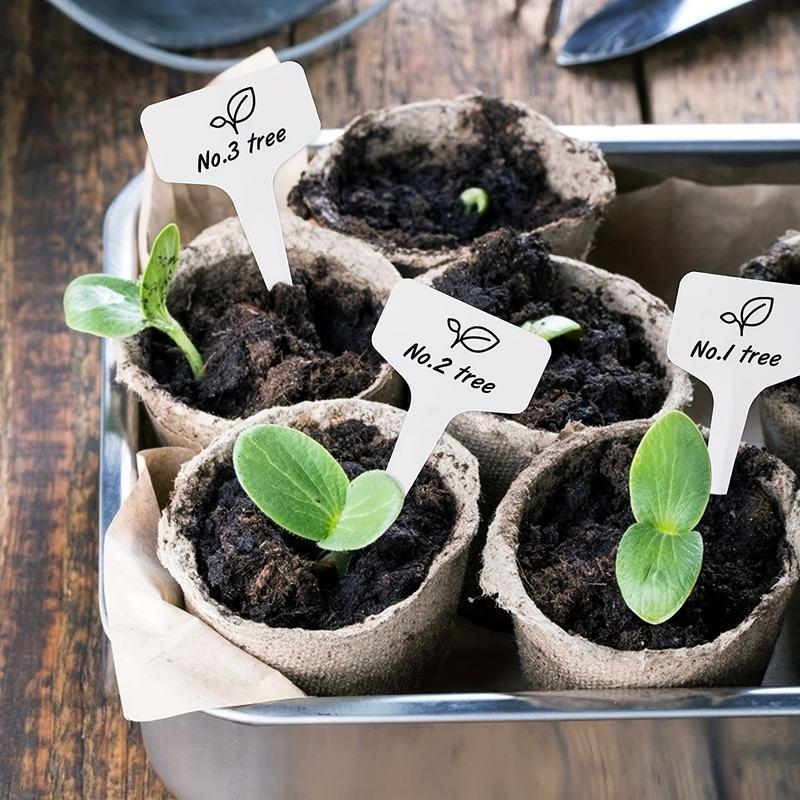 Biodegradable Paper Nursery Pots and Plant Labels Set