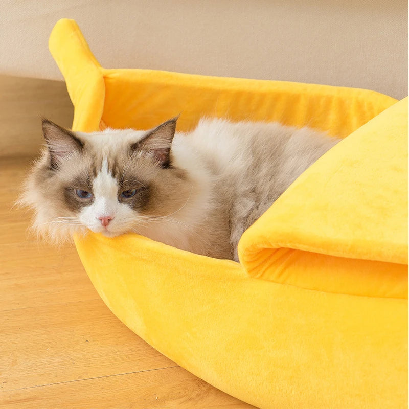 Banana Shape Soft Pet Bed