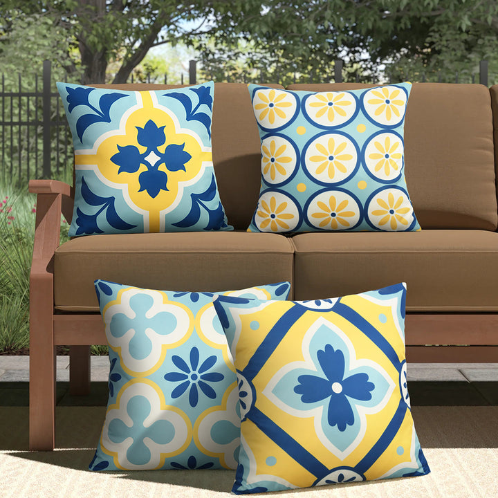 Waterproof Bohemian Geometric Print Throw Pillow Cover