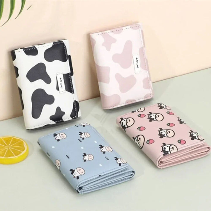 Chic Cow Print Tri-fold Women's Wallet