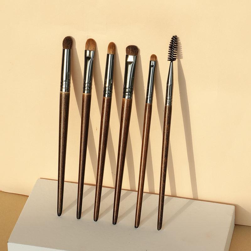 6-Piece Eye Makeup Brush Set - Versatile Professional Beauty Tools