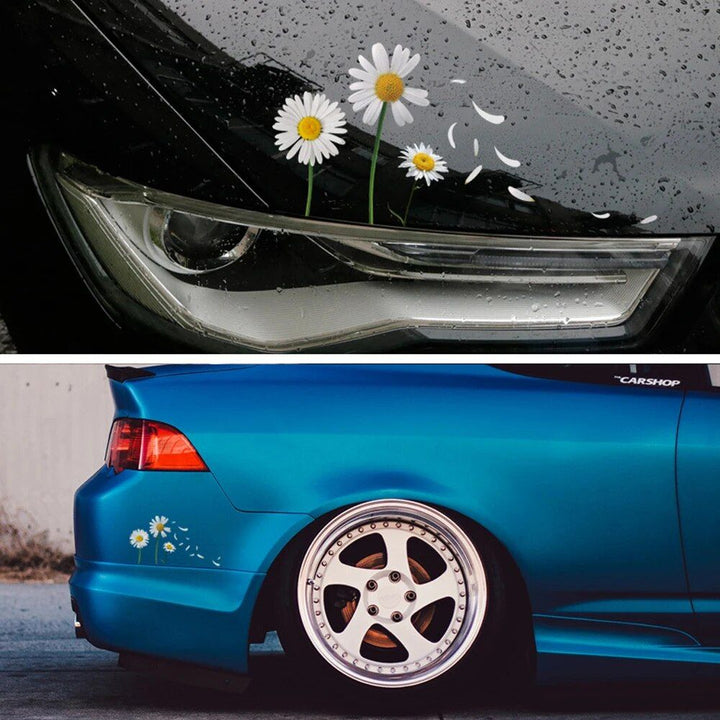 Waterproof Flower Vinyl Car Decal Set