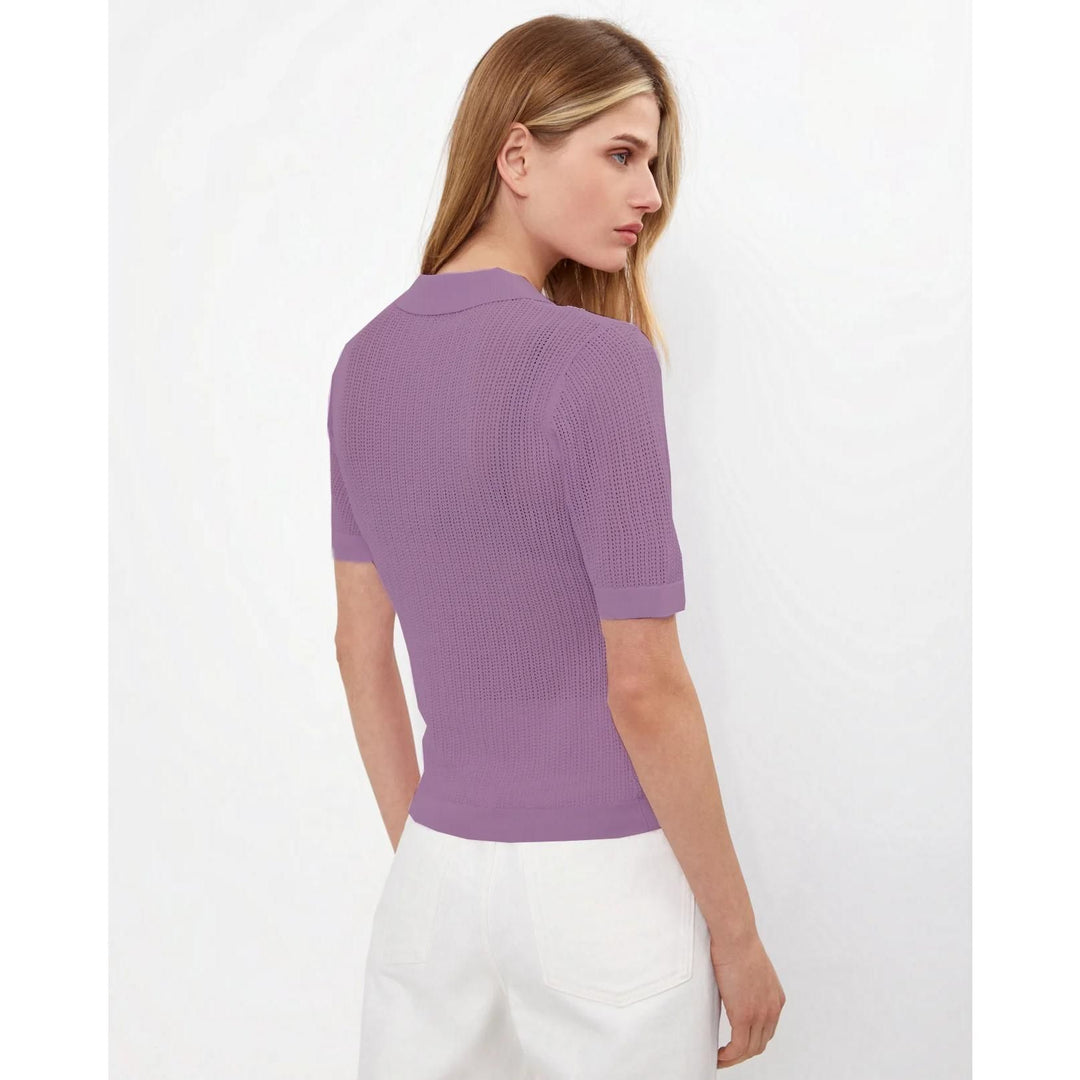 Elegant Summer Polo Shirt for Women